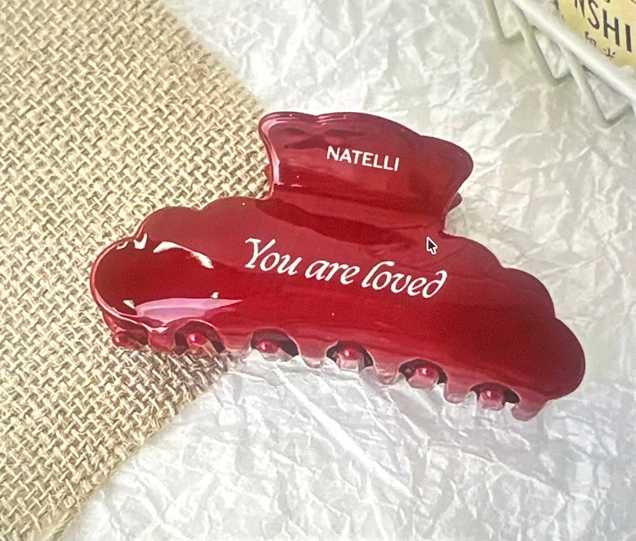 You Are Loved Hair Claw Clip