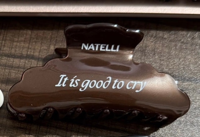 It is good to cry hair claw clip