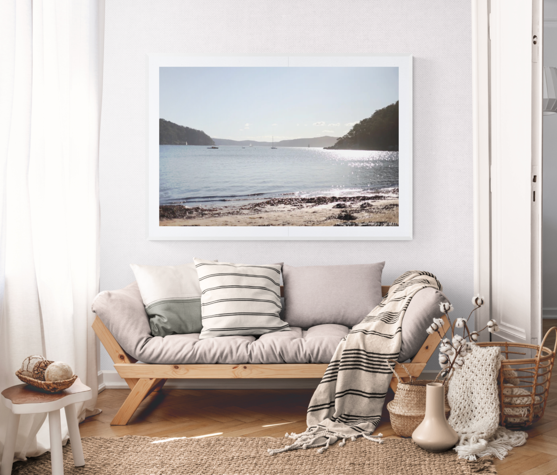 Palm Beach Misty Morning Glow Digital Print| NATELLI